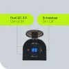 ProRide - Usb Autolader - 2 Poorten - Qc3.0 18w - Voltmeter - Schakelaar - 12v - Ip54