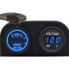 ProRide - Usb/usb-c Snellader - 2 Poorten - Qc3.0 18w - Voltmeter - Schakelaar - 12v