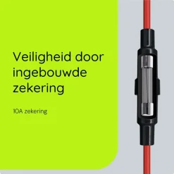 ProRide - Usb/usb-c Snellader - 2 Poorten - Qc3.0 18w - Voltmeter - Schakelaar - 12v