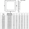 Przybysz toegangsdeur 200x250mm zwart inspectieluik wand