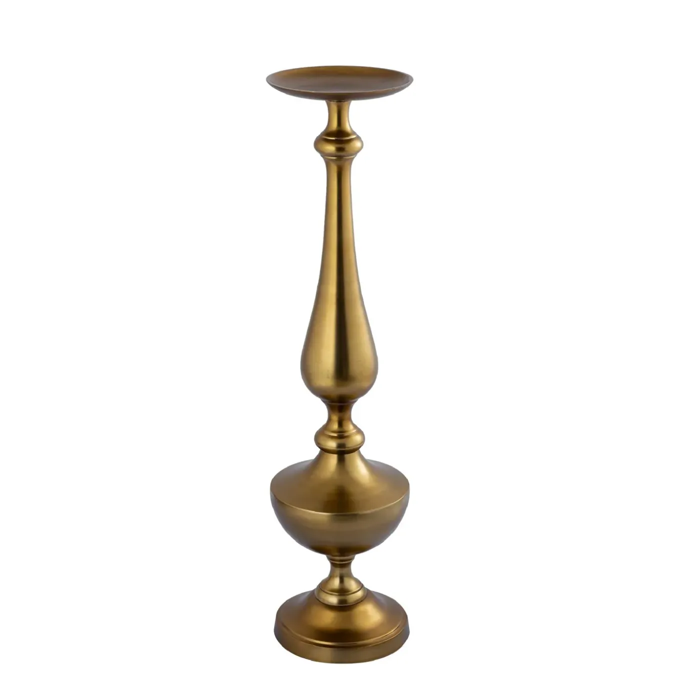 Ptmd Candlestick Centy - 21x21x85 Cm - Aluminium - Brass