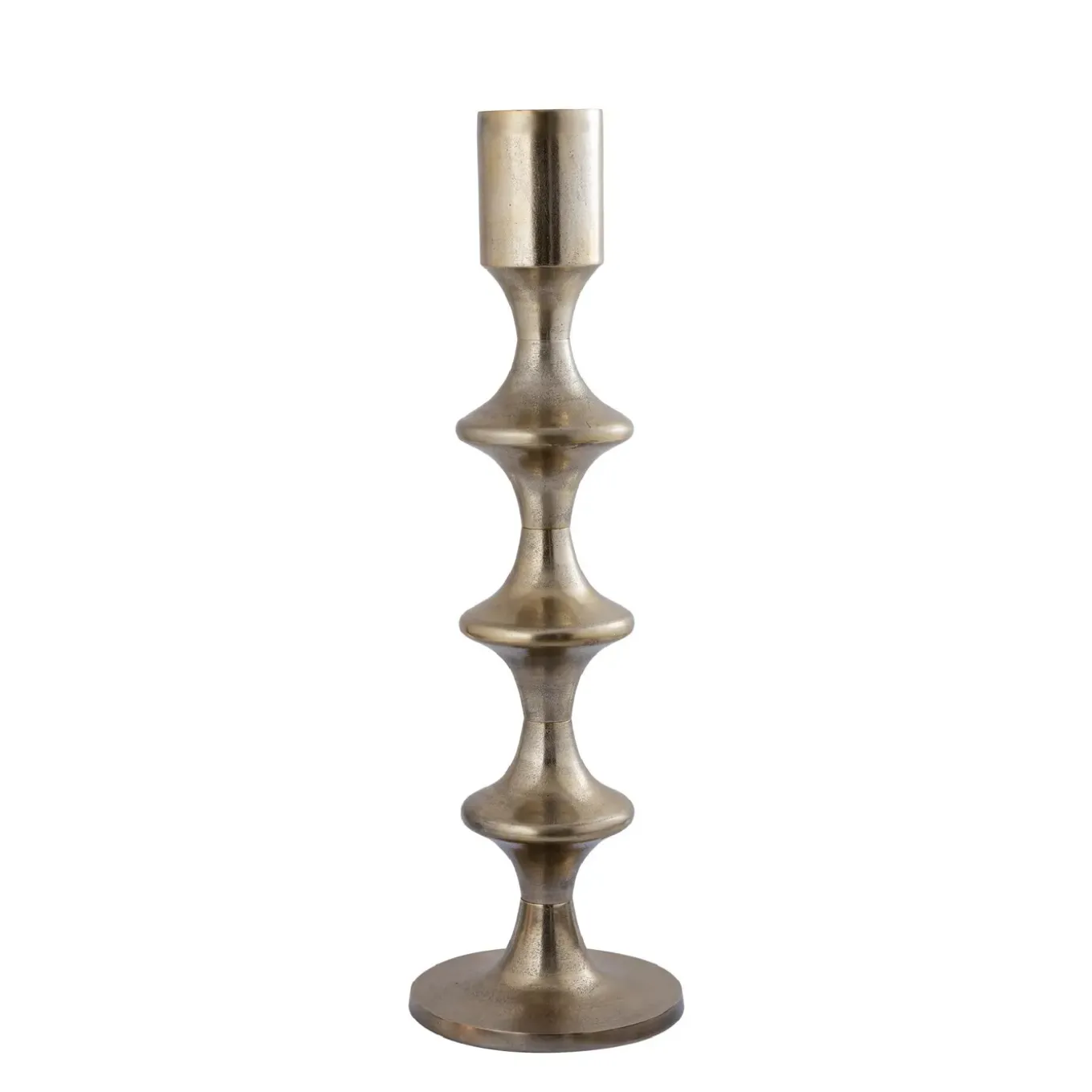 Ptmd Candlestick Taika - 31x31x92 Cm - Aluminium - Gold