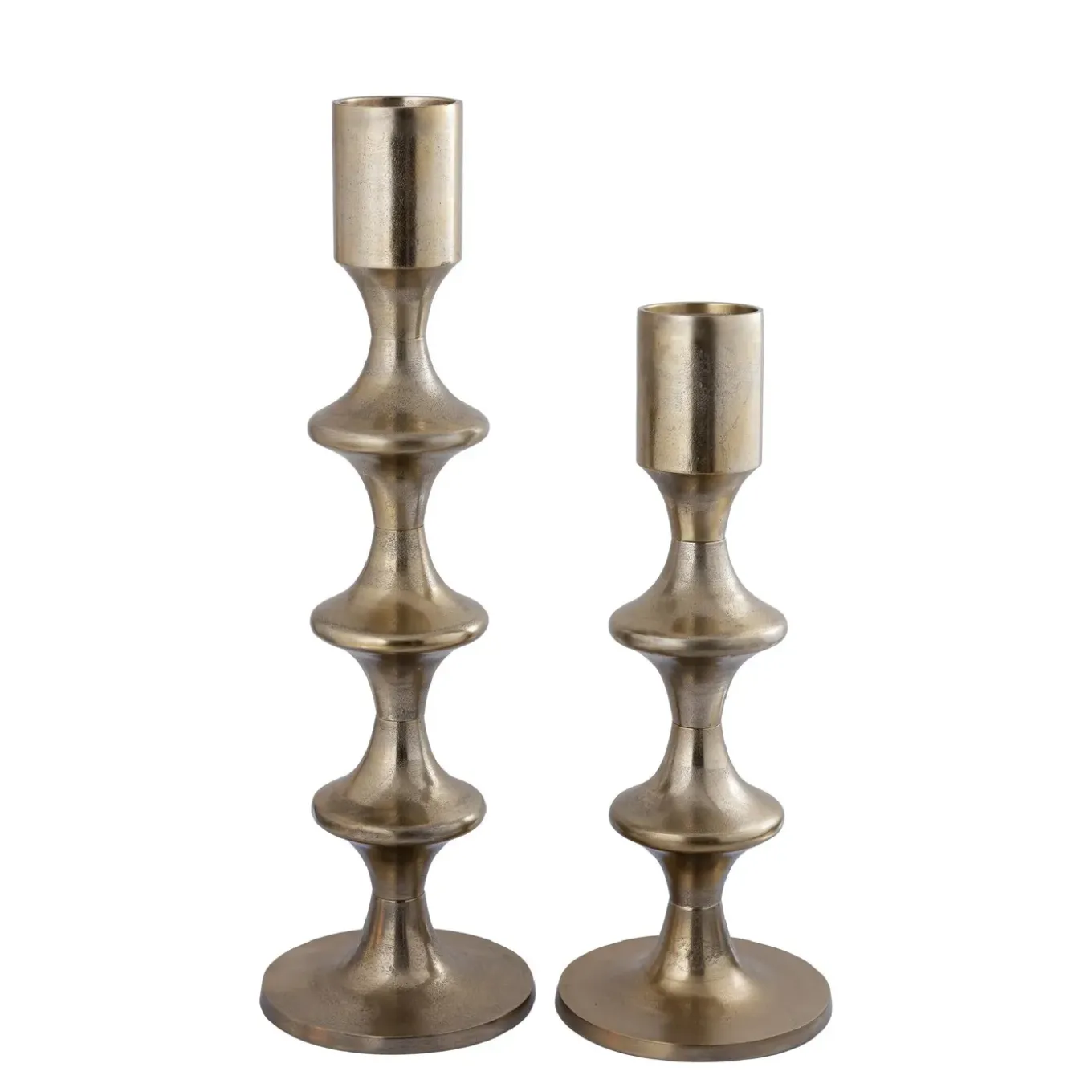 Ptmd Candlestick Taika - 31x31x73 Cm - Aluminium - Gold