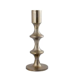 Ptmd Candlestick Taika - 31x31x73 Cm - Aluminium - Gold