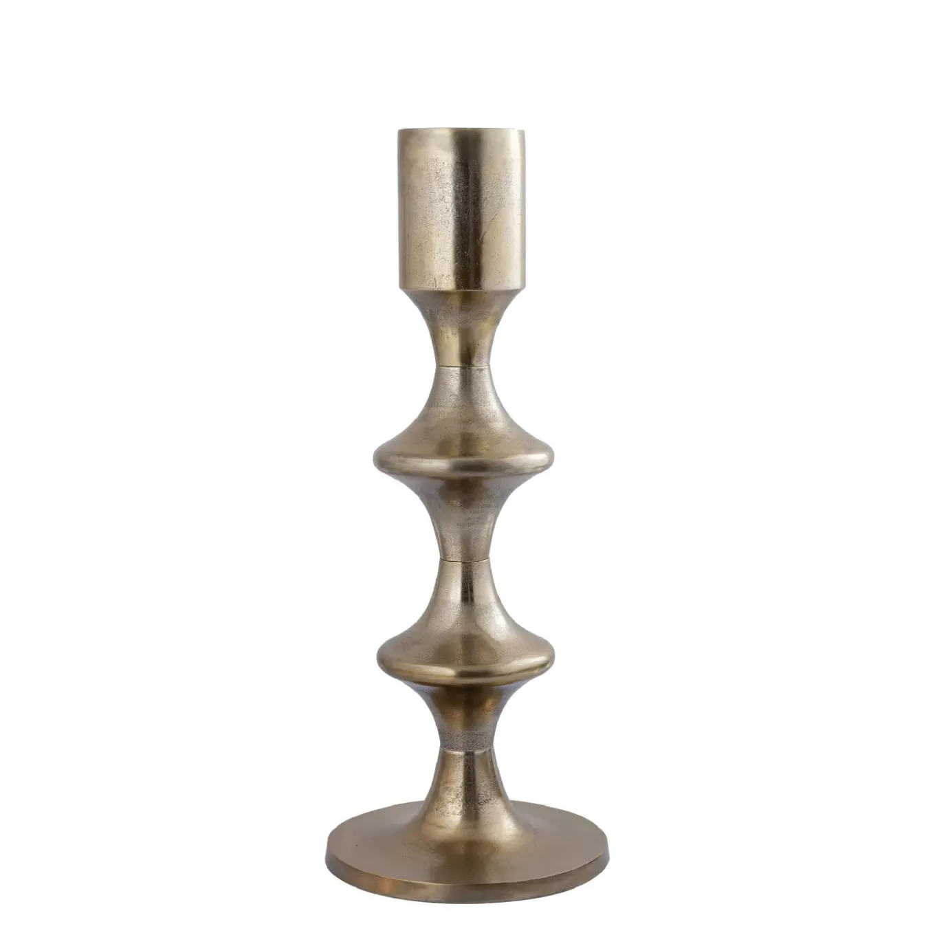 Ptmd Candlestick Taika - 31x31x73 Cm - Aluminium - Gold