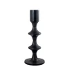 PTMD Collection Ptmd Candlestick Taika - 31x31x73 Cm - Aluminium - Black