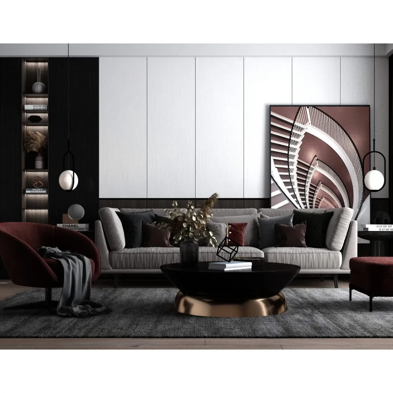 Puredeco Wandpaneel Japanse Stof 280x122cm White