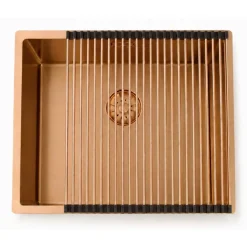 Pure.Sink Comfort Pvd Rosé Koper Spoelbak 50x40 Cm 10mm Radius Onderbouw, Vlakbouw En Opbouw