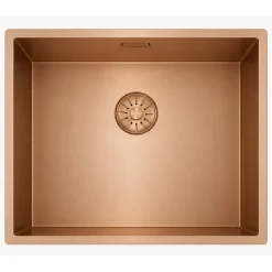 Pure.Sink Comfort Pvd Rosé Koper Spoelbak 50x40 Cm 10mm Radius Onderbouw, Vlakbouw En Opbouw