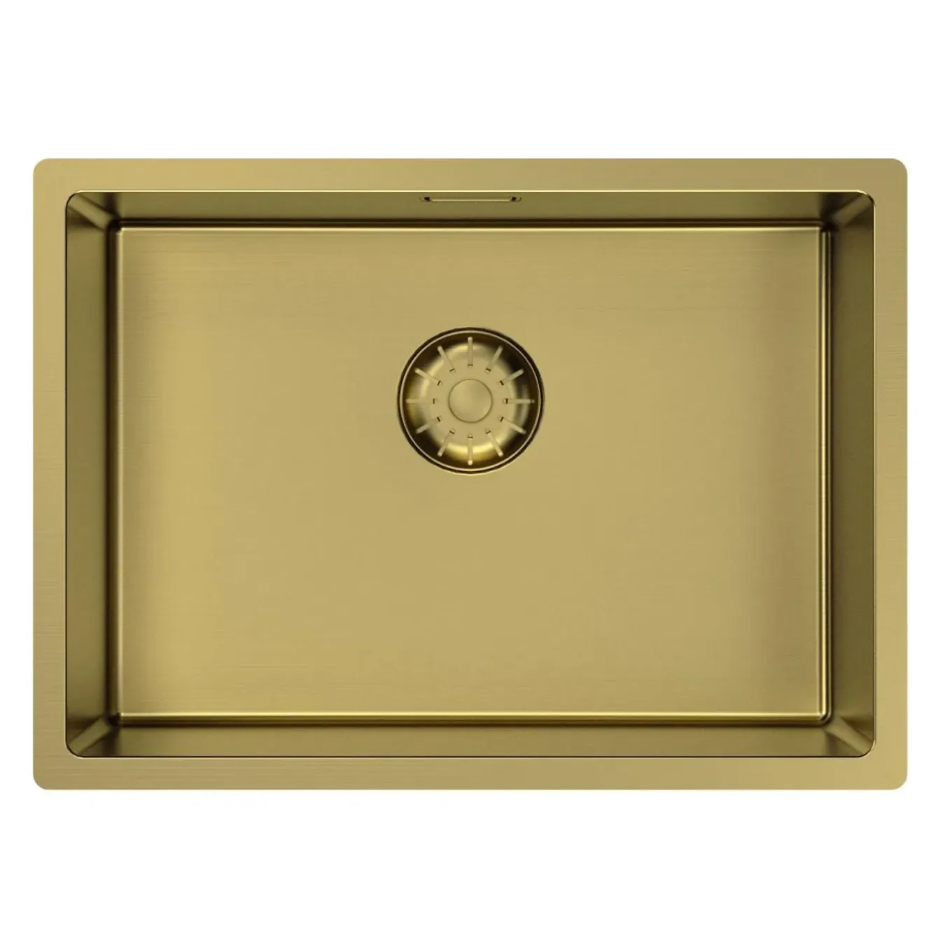 Pure.sink Comfort Speciale 35cm Korte Pvd Gouden Spoelbak 50x35 Cm Ruimte Besparende Pcm5035-60.