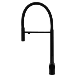 Pure.sink Elite Steel Flex 3-weg Mat Zwarte Keukenkraan Met Flexibele Uitloop En Gefilterd Water