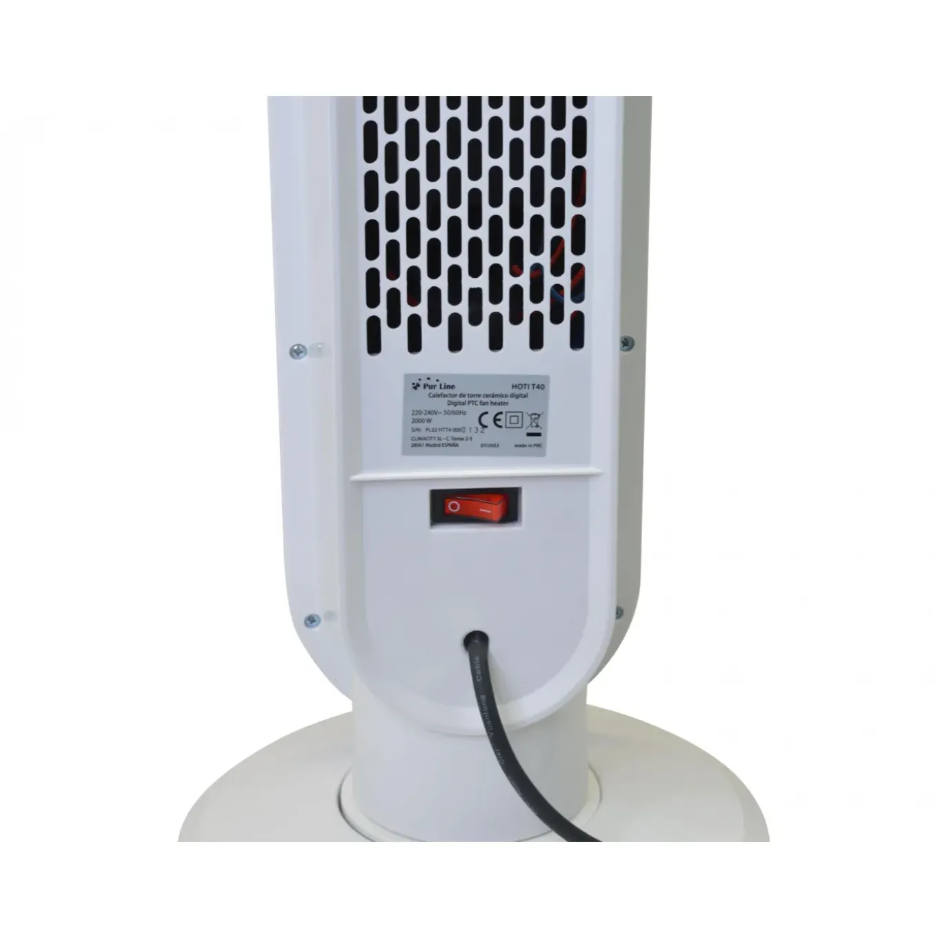 Purline Digitale Keramische Torenverwarming 2000w