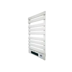 PURLINE Elektrisch Handdoekrek 1500w In Aluminium- Wit- Led-display En Wifi-bediening