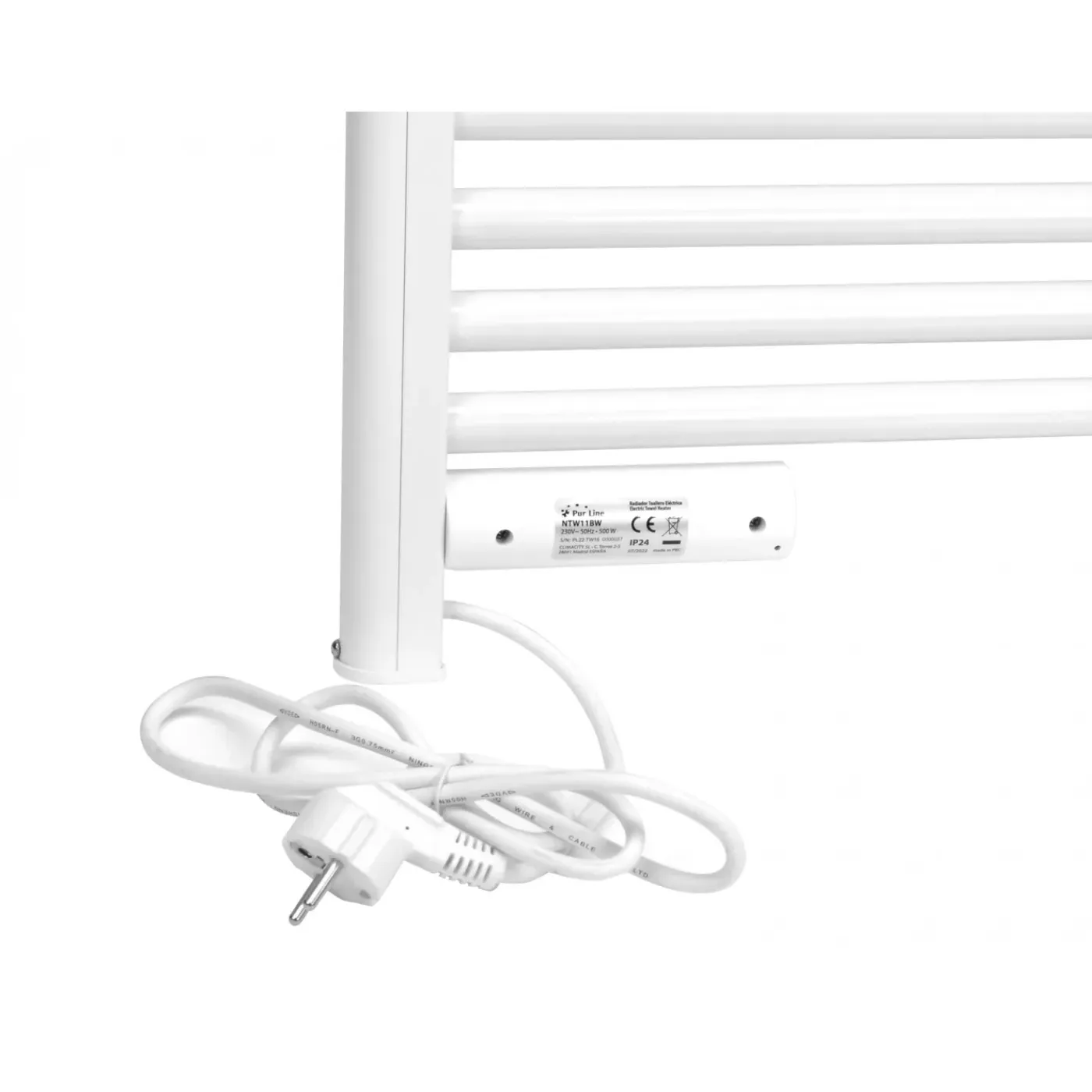 PURLINE 500 W Aluminium Handdoekhouder Met Timer