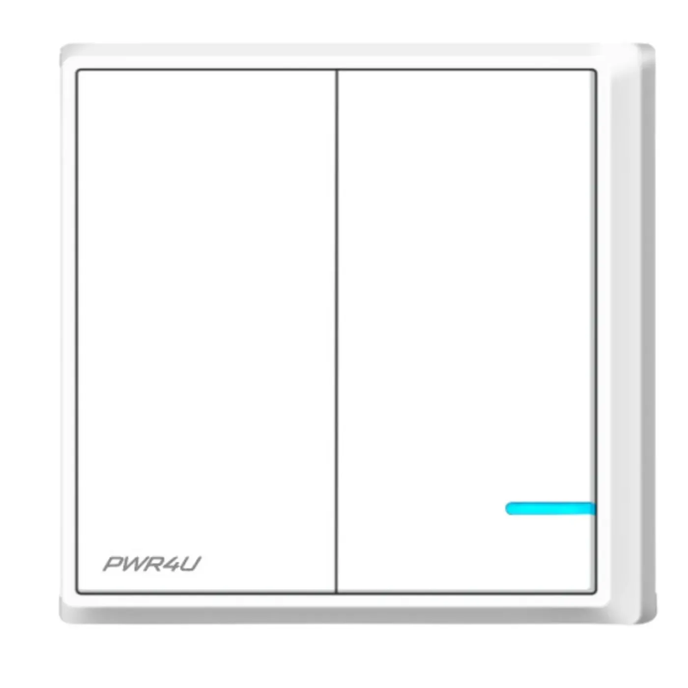 PWR4U Draadloze wandschakelaar - Inbouw lichtschakelaar - Verlichting - Serieschakelaar - Set