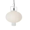 Qazqa Buiten Hanglamp Wit 35 Cm Met Stekker Ip44 - Pion