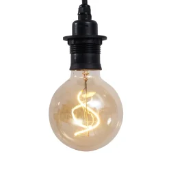 Qazqa Buiten Hanglamp Zwart Ip44 - Cava