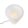 QAZQA Buiten Vloerlamp Wit 60 Cm Bloempot Ip65 - Verano