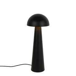 Qazqa Buiten Vloerlamp Zwart 65 Cm - Mushroom