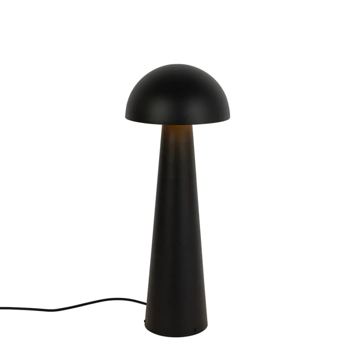 Qazqa Buiten Vloerlamp Zwart 65 Cm - Mushroom
