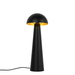 Qazqa Buiten Vloerlamp Zwart 65 Cm - Mushroom