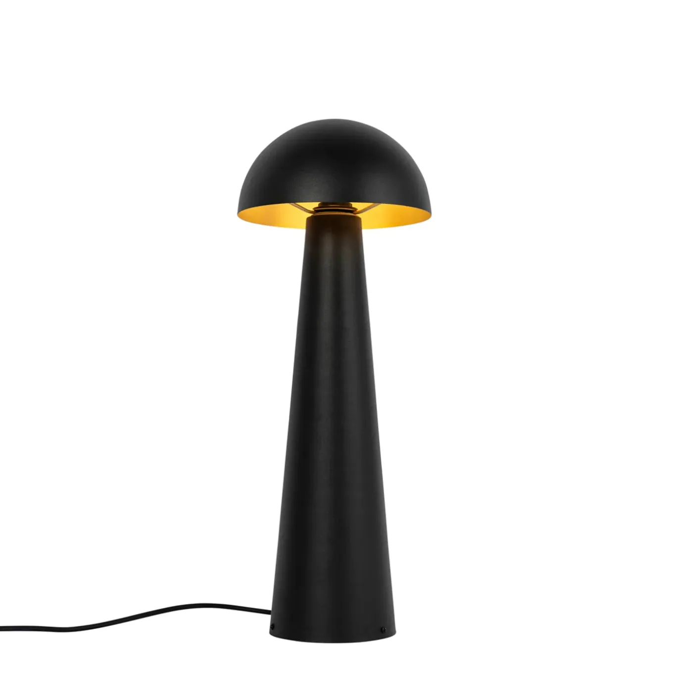 Qazqa Buiten Vloerlamp Zwart 65 Cm - Mushroom
