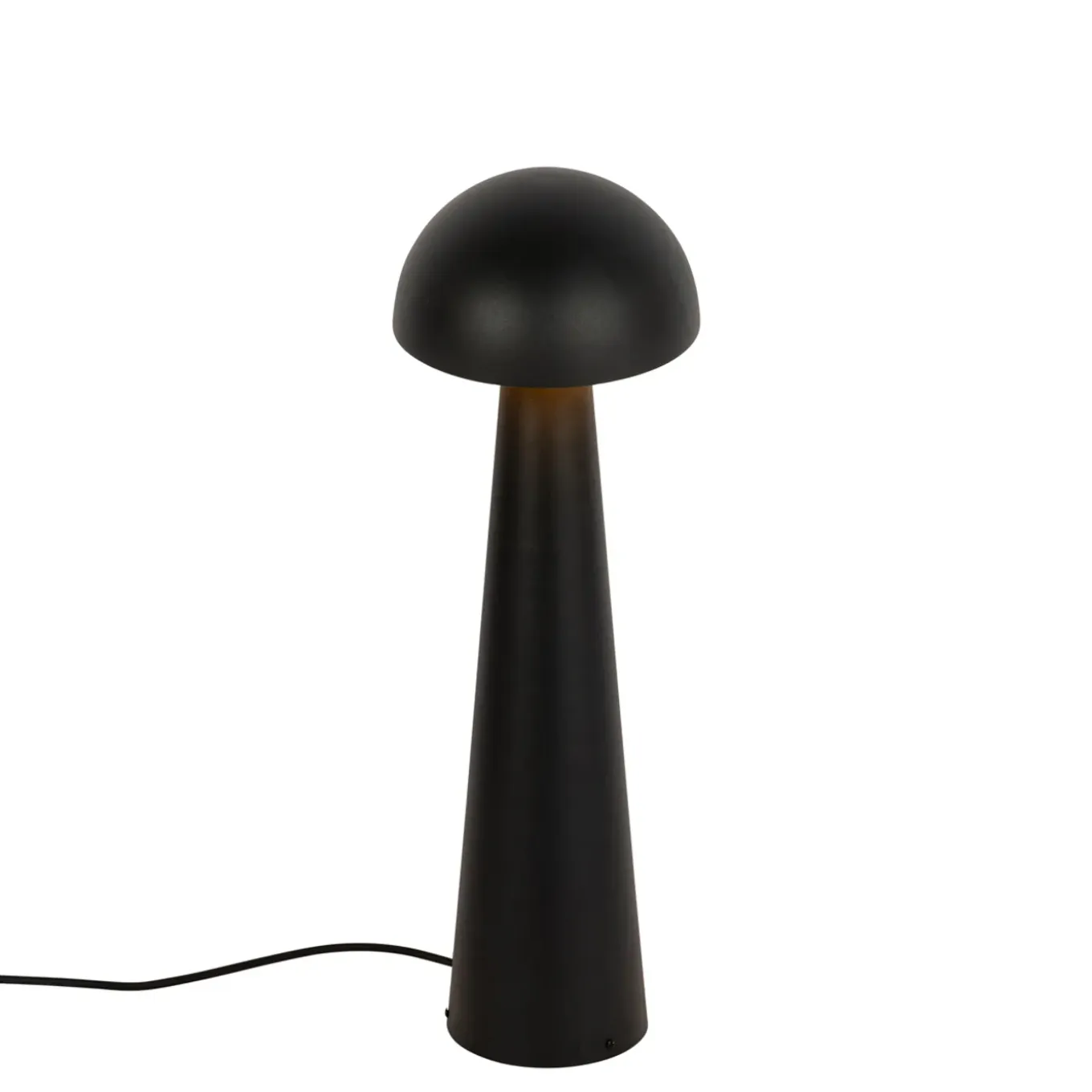 Qazqa Buiten Vloerlamp Zwart 65 Cm - Mushroom