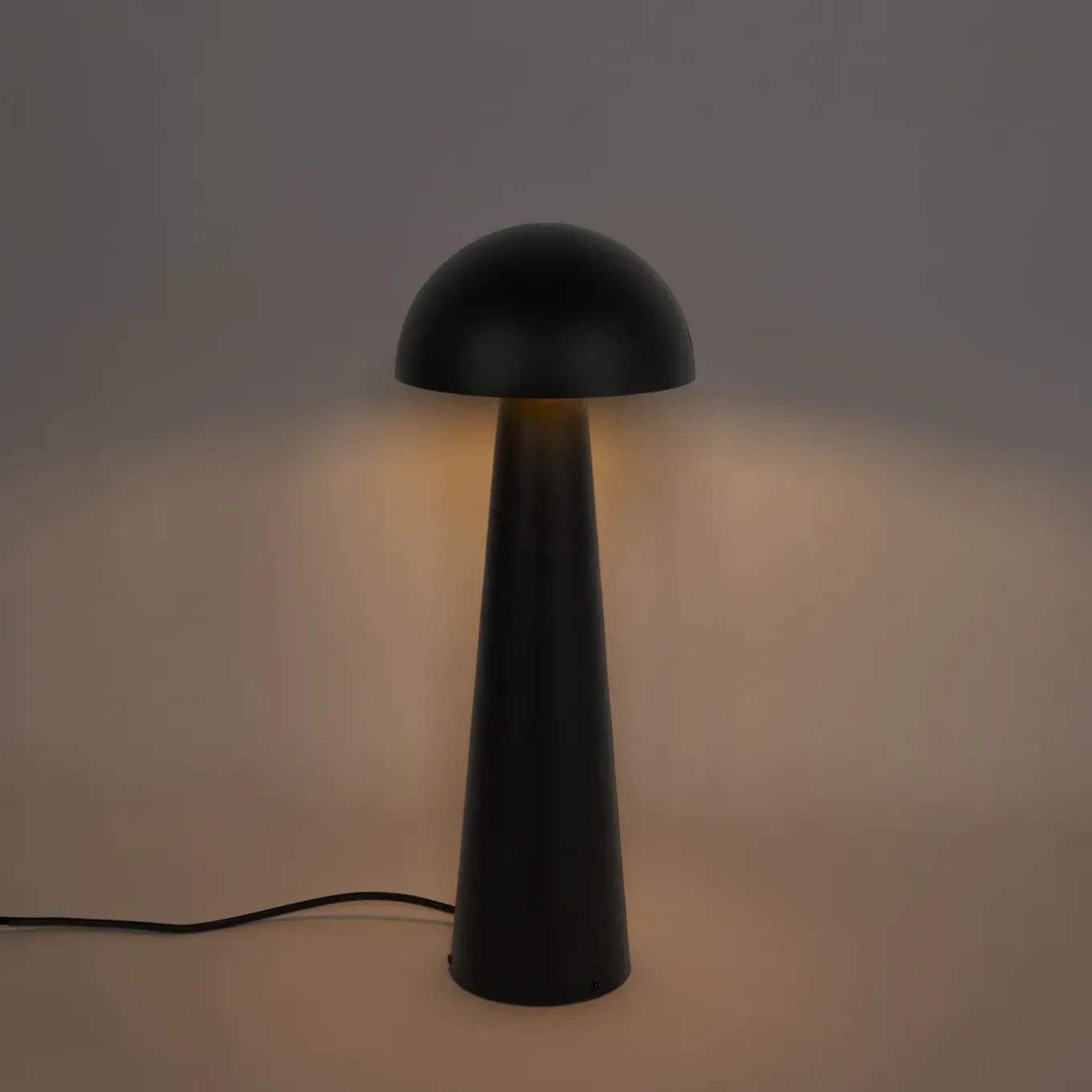 Qazqa Buiten Vloerlamp Zwart 65 Cm - Mushroom