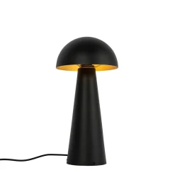 QAZQA Buiten Vloerlamp Zwart 50 Cm - Mushroom