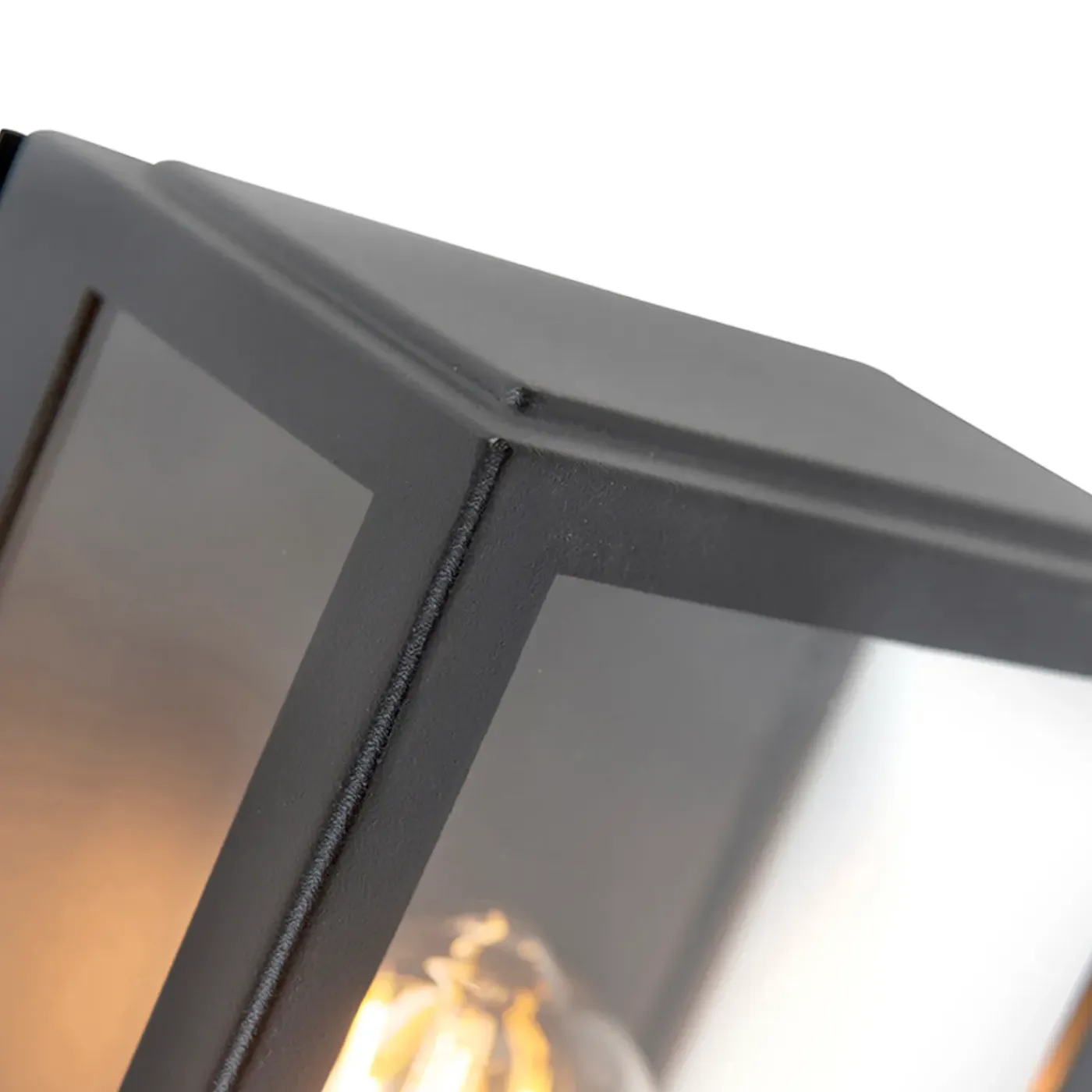 QAZQA Buiten Wandlamp Zwart Met Bewegingsmelder Ip44 - Rotterdam