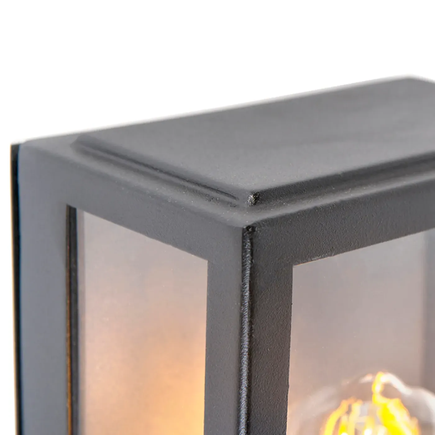 QAZQA Buiten Wandlamp Zwart Met Schemersensor - Rotterdam