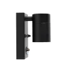 QAZQA Buitenwandlamp Zwart Met Bewegingssensor Ip44 - Solo