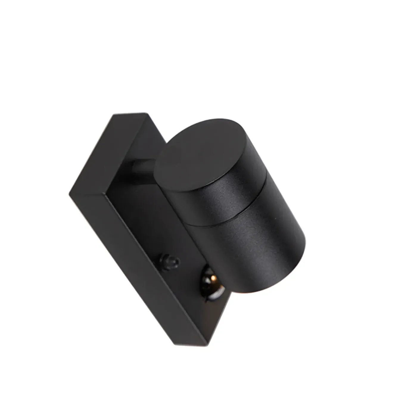QAZQA Buitenwandlamp Zwart Met Bewegingssensor Ip44 - Solo
