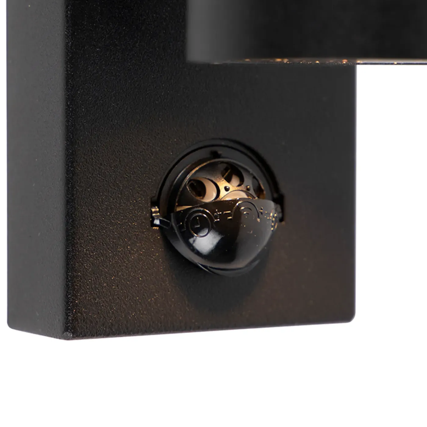 QAZQA Buitenwandlamp Zwart Met Bewegingssensor Ip44 - Solo