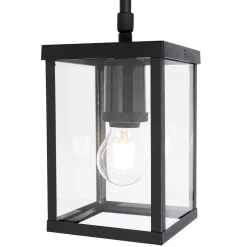 QAZQA Industriële Buiten Hanglamp Zwart Ip44 - Charlois