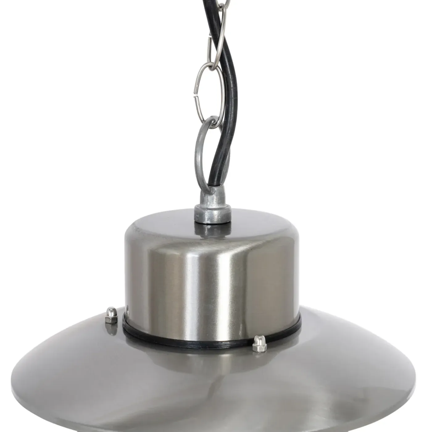 QAZQA Industriële Hanglamp Staal Ip44 - Shell