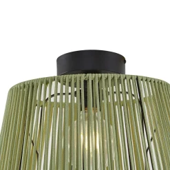 Qazqa Japandi Buiten Plafondlamp Met Groen Touw Ip54 - Jayla