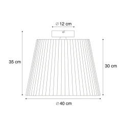 Qazqa Japandi Buiten Plafondlamp Met Groen Touw Ip54 - Jayla
