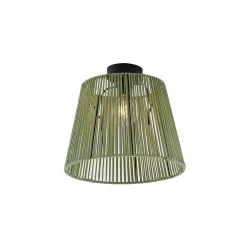 Qazqa Japandi Buiten Plafondlamp Met Groen Touw Ip54 - Jayla