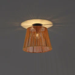 QAZQA Japandi Buiten Plafondlamp Met Oranje Touw Ip54 - Jayla