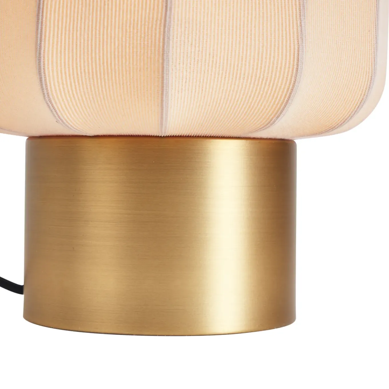 Qazqa Japandi Tafellamp Goud Met Beige Kap - Pluni