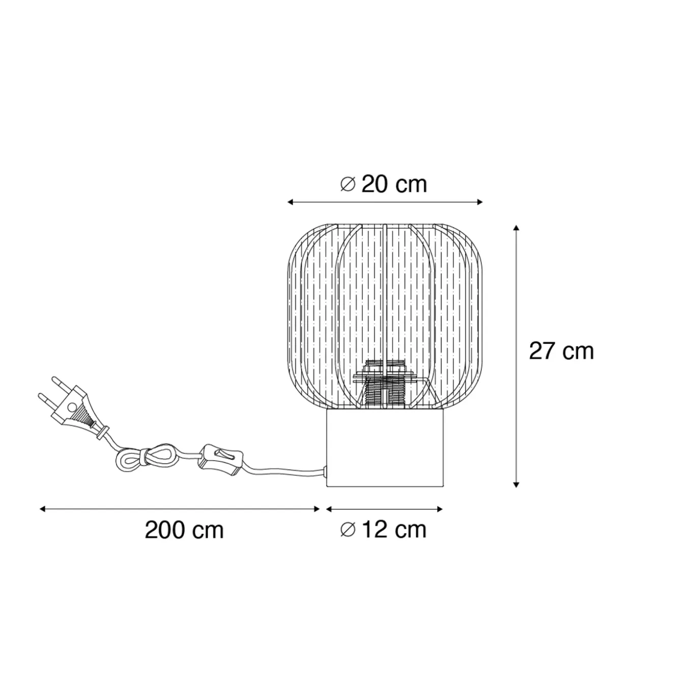 Qazqa Japandi Tafellamp Goud Met Beige Kap - Pluni