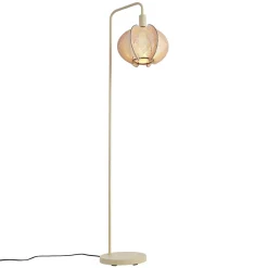 Qazqa Japandi Vloerlamp Beige Met Kap - Gertie