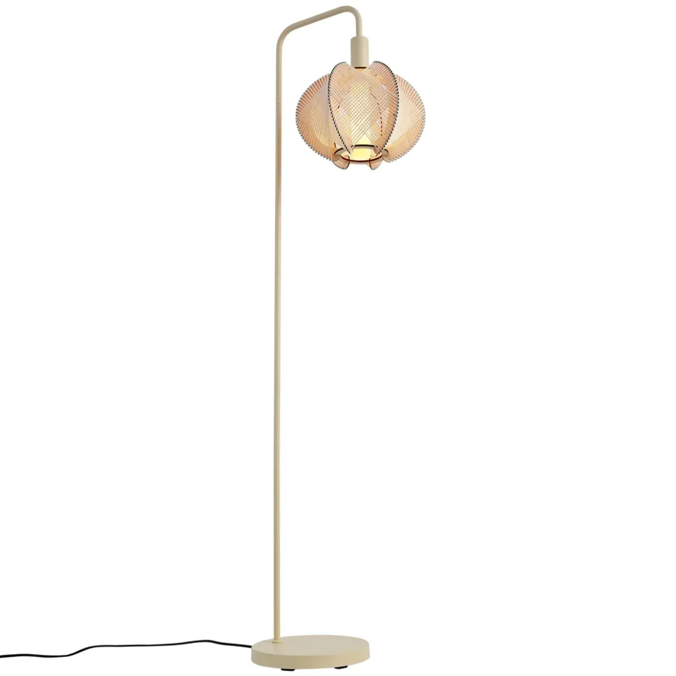 Qazqa Japandi Vloerlamp Beige Met Kap - Gertie