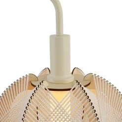 Qazqa Japandi Vloerlamp Beige Met Kap - Gertie