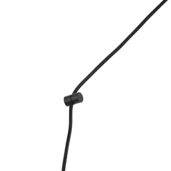 Qazqa Kerst Hanglamp Zwart Met Stekker Incl. Led Amber Glas Ster - Cavalux