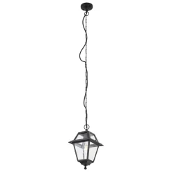 Qazqa Klassieke Buiten Hanglamp Zwart Ip44 - Berta