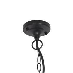 Qazqa Klassieke Buiten Hanglamp Zwart Ip44 - Berta