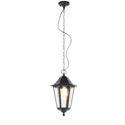 QAZQA Klassieke Buiten Hanglamp Zwart Ip44 - Havana