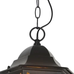 QAZQA Klassieke Buiten Hanglamp Zwart Ip44 - Havana